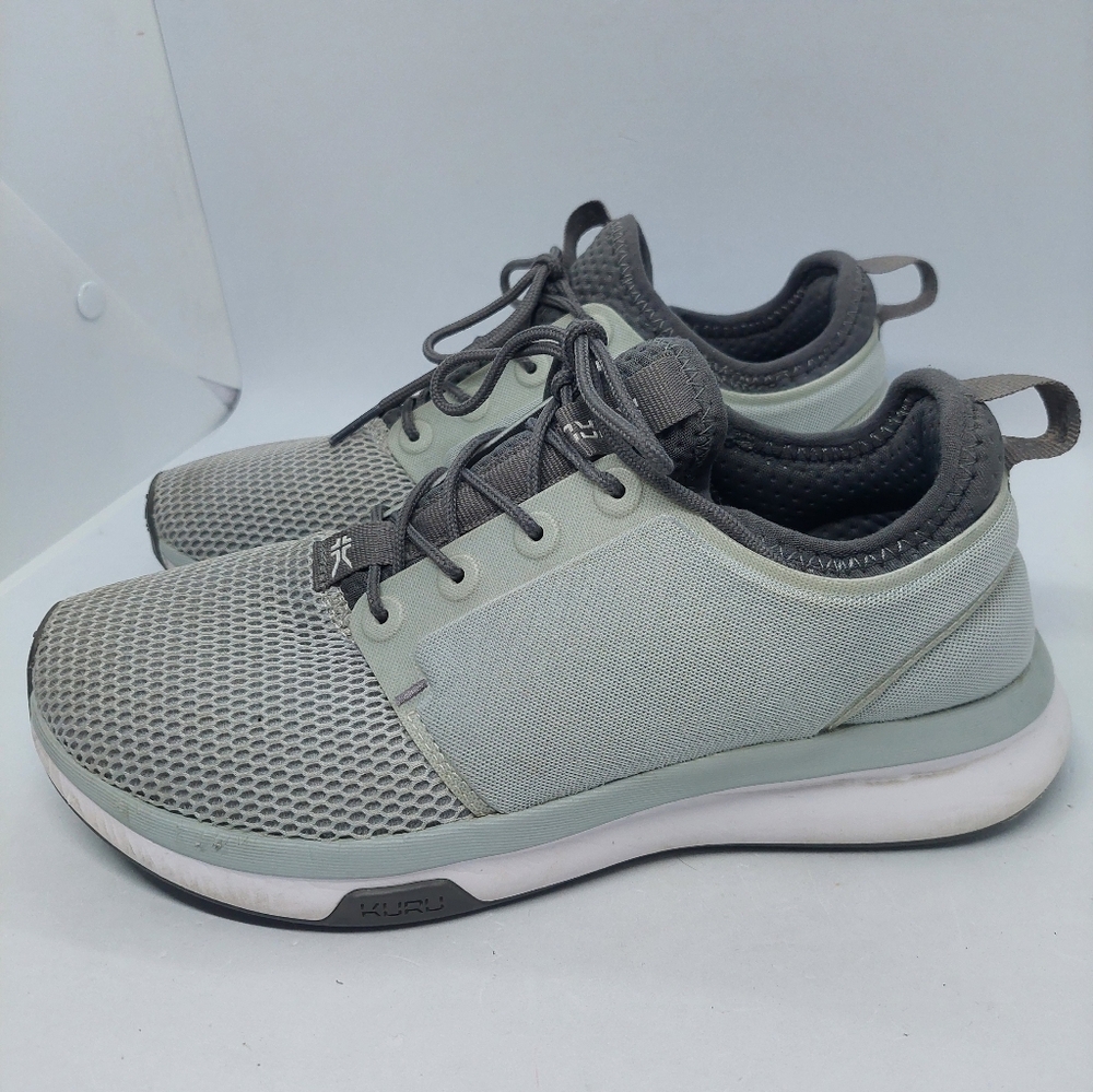 Kuru Atom Cloud Gray Lace Up Athletic Sneakers Walking Casual Womens Size 7.5M